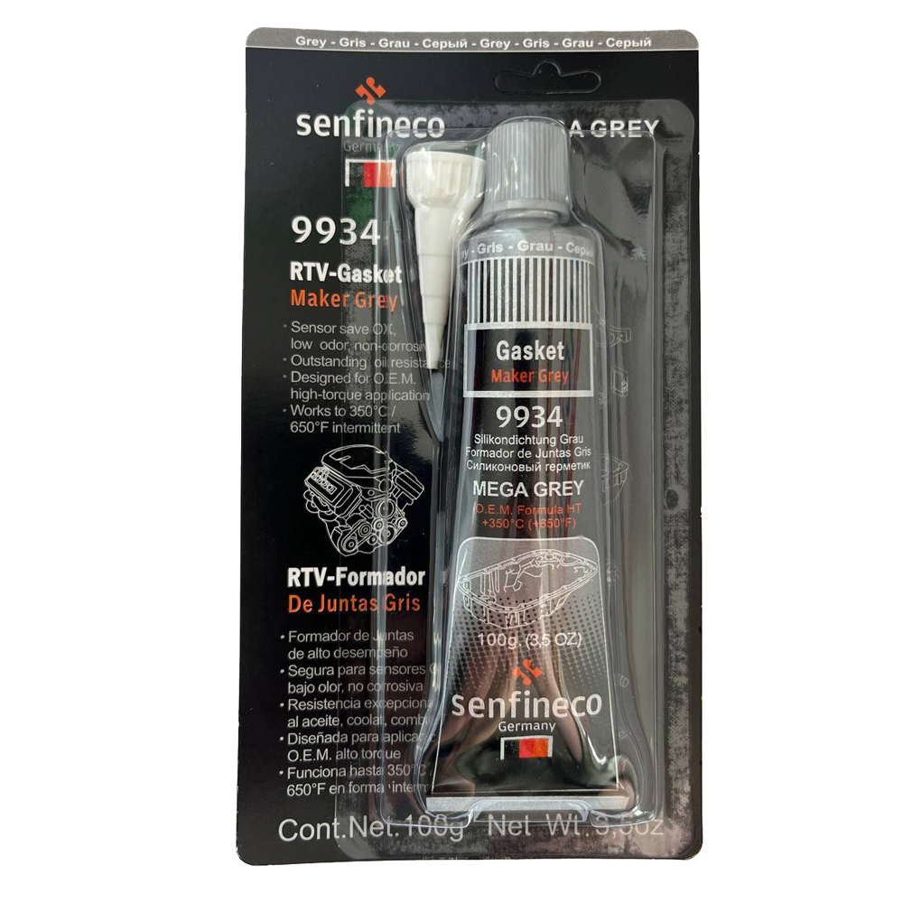 Silicon Gris 100Gr 3,5 Oz Alta Temperatura Senfineco Alemania Yamaha Dtk125 Dtk175 Dte Calimatic Trail Xtz125 Ybr125 Yb125 Rx100 Rx115 Suzuki Ax100 Ax4 Gixxer Ts125 Ts185 Dr200 Honda Xl200 Xr250