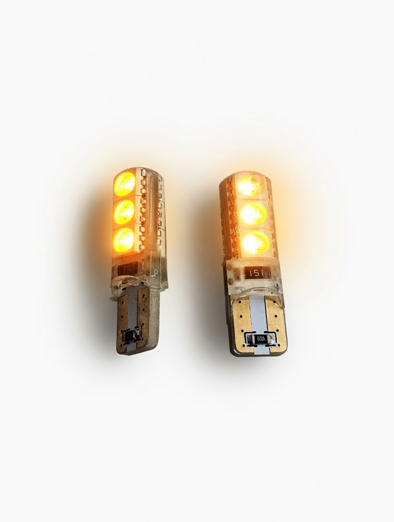 Bombillo Led Tablero De Uña 12v Amarillo