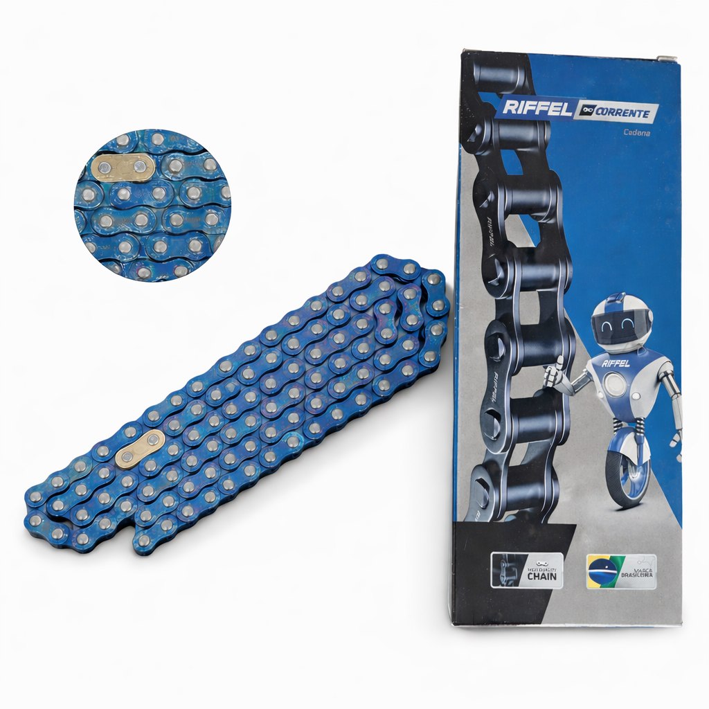 Cadena 520H 120L Azul Suzuki Ts185 Dr200 Klr650 Honda Xr250 Tornado Xl200 Riffel