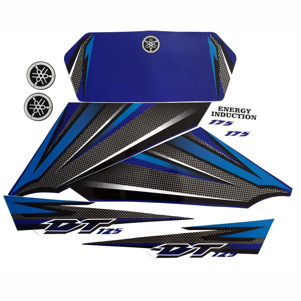 Calcomania Yamaha Dtk125 Dtk175 Completo Azul
