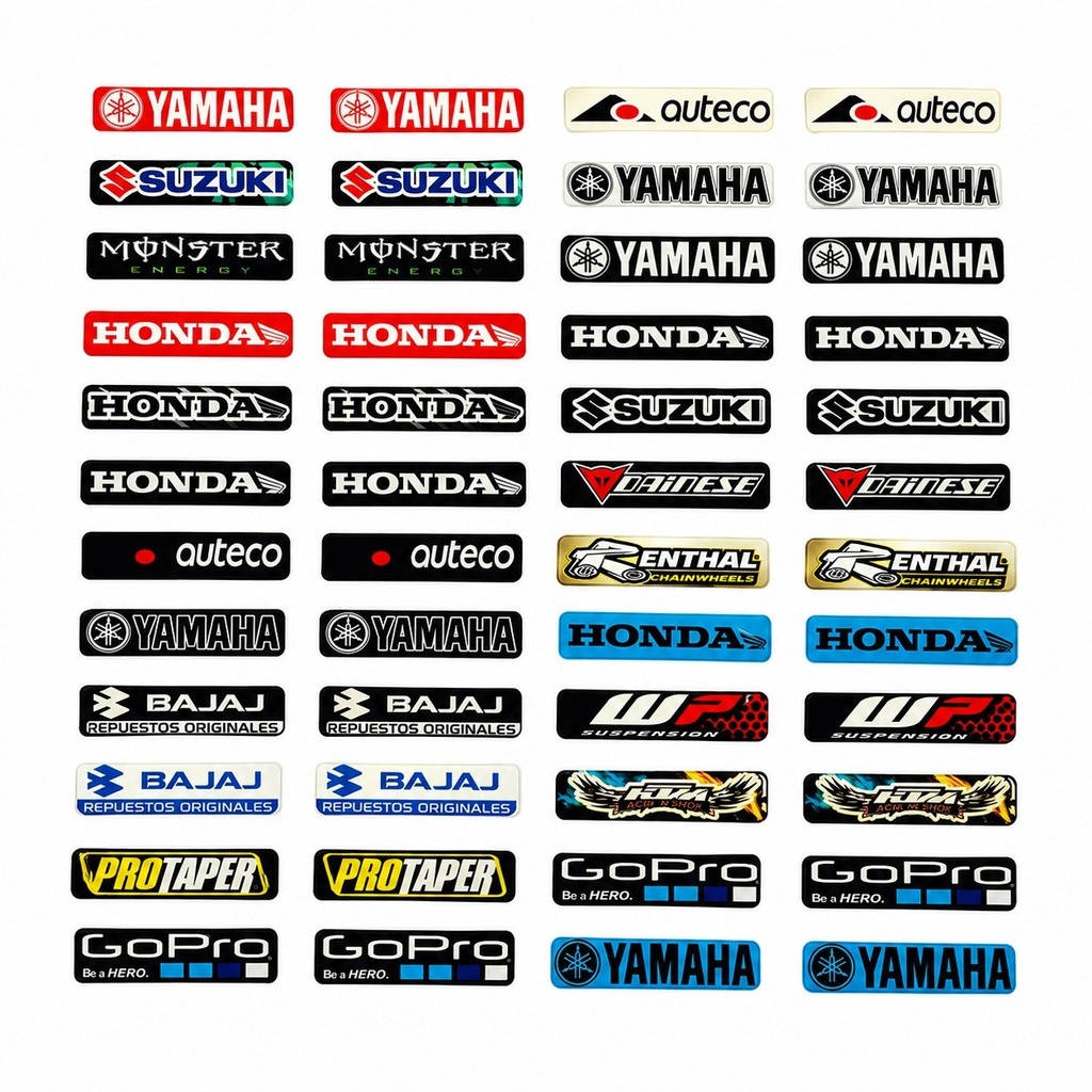 Calcomania Universal Par De 5cm Honda Crf230 Xr250 XR150 Tornado Bross Suzuki Ax100 Gn125 Ts125 Ts185 Dr200 Gs125 Ax4 Yamaha Dte Calimatic Trail Rx100 Rx115 Rx135 Dtk Xtz Yb125 Ybr125 Axxo Daytona Dukare Igm Loncin Motoruno Ranger Shineray Shm Sukida Thunder Tuko Tundra Z1 Factory