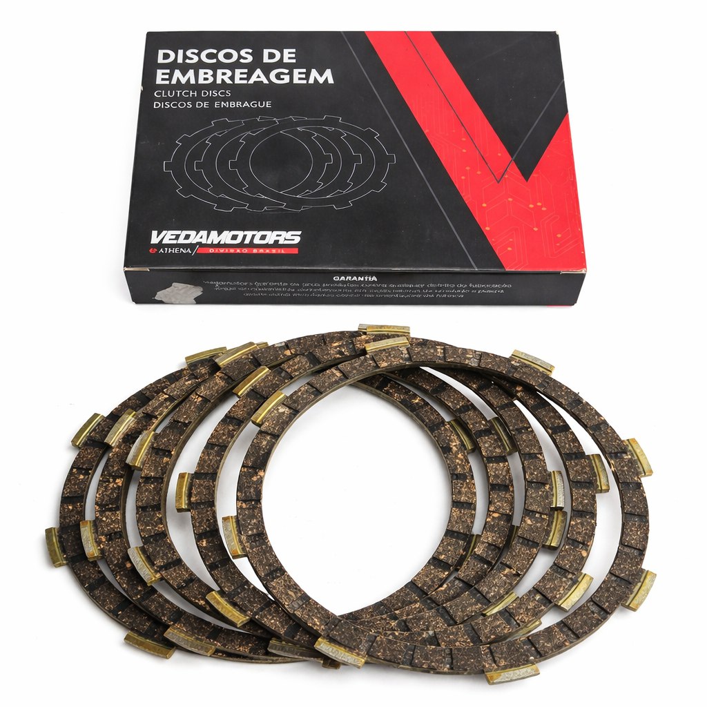 Disco Embrague Yamaha Dtk125 Dtk175 Rx100 Rx115 Rx125 Rx135 Ybr125 Yb125 5Vl Xtz125 Version Brasil Vedamotos 5 Pcs