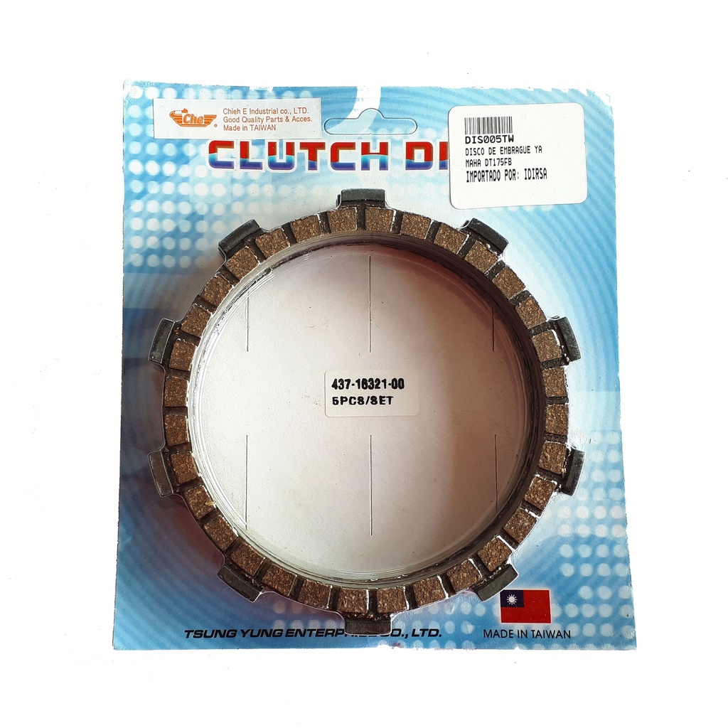 Disco Embrague Yamaha Dt175Fb Trail Dte Calimatic Xt225 Ttr225 Ttr230 Dt180 Dt200 Tw