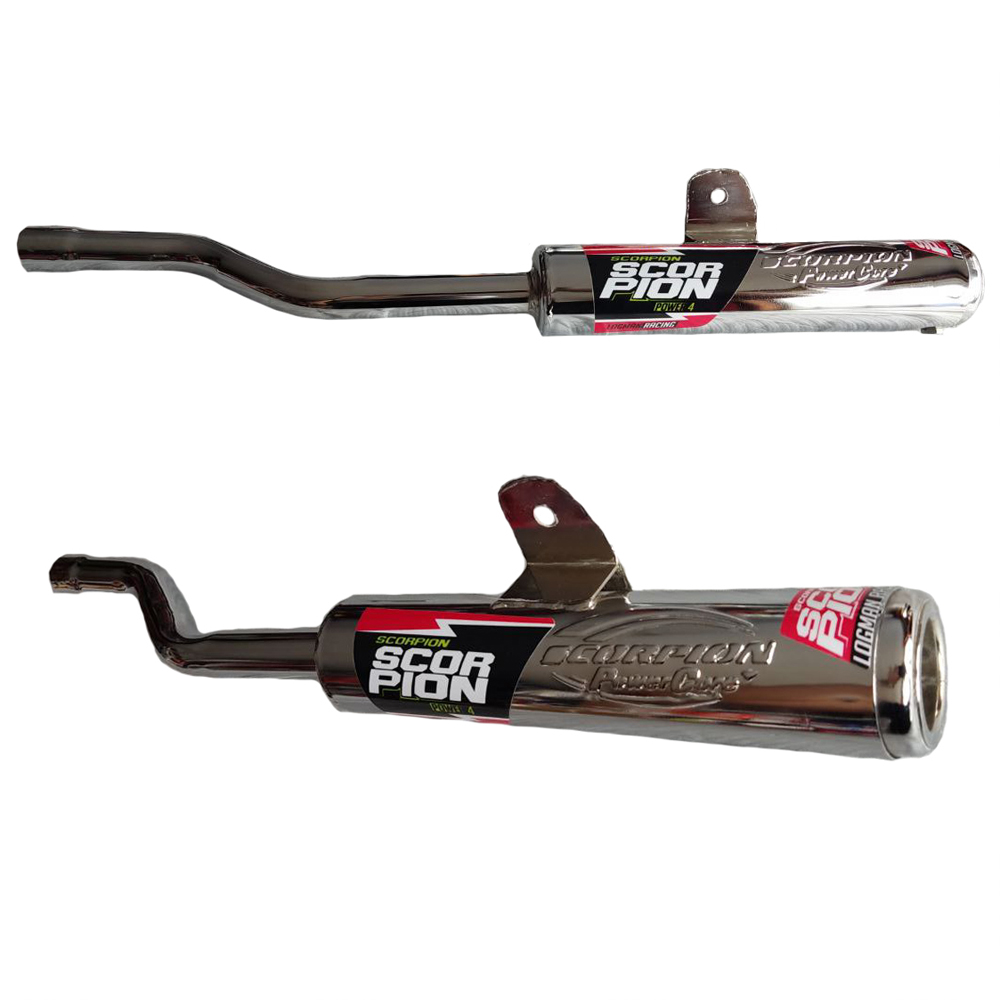 Silenciador Yamaha Dtk Modelo Nuevo Escorpion Cromado