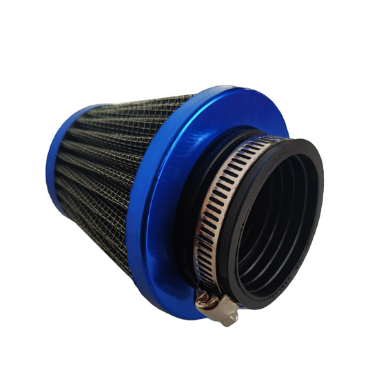 Filtro Aire Universal 35MM 42Mm 49MM Azul Xtr Yamaha Dtk125 Dtk175 Trail Dte Calimatic Rx100 Rx115 Rx125 Rx135 Suzuki Ax100 Ts125 Ts185 Dr200 Honda Xl200 Tornado Xr250 Xl185