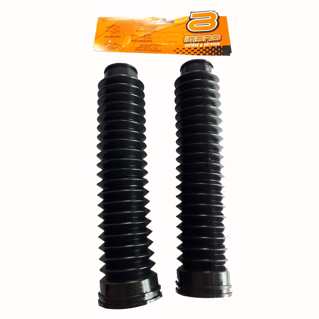 Fuelle Caucho De Barras Largo Negro Yamaha Dtk Dte Calimatic Xtz125 Suzuki Ts125 Ts185 Gn125 Honda Xl185 Imbra