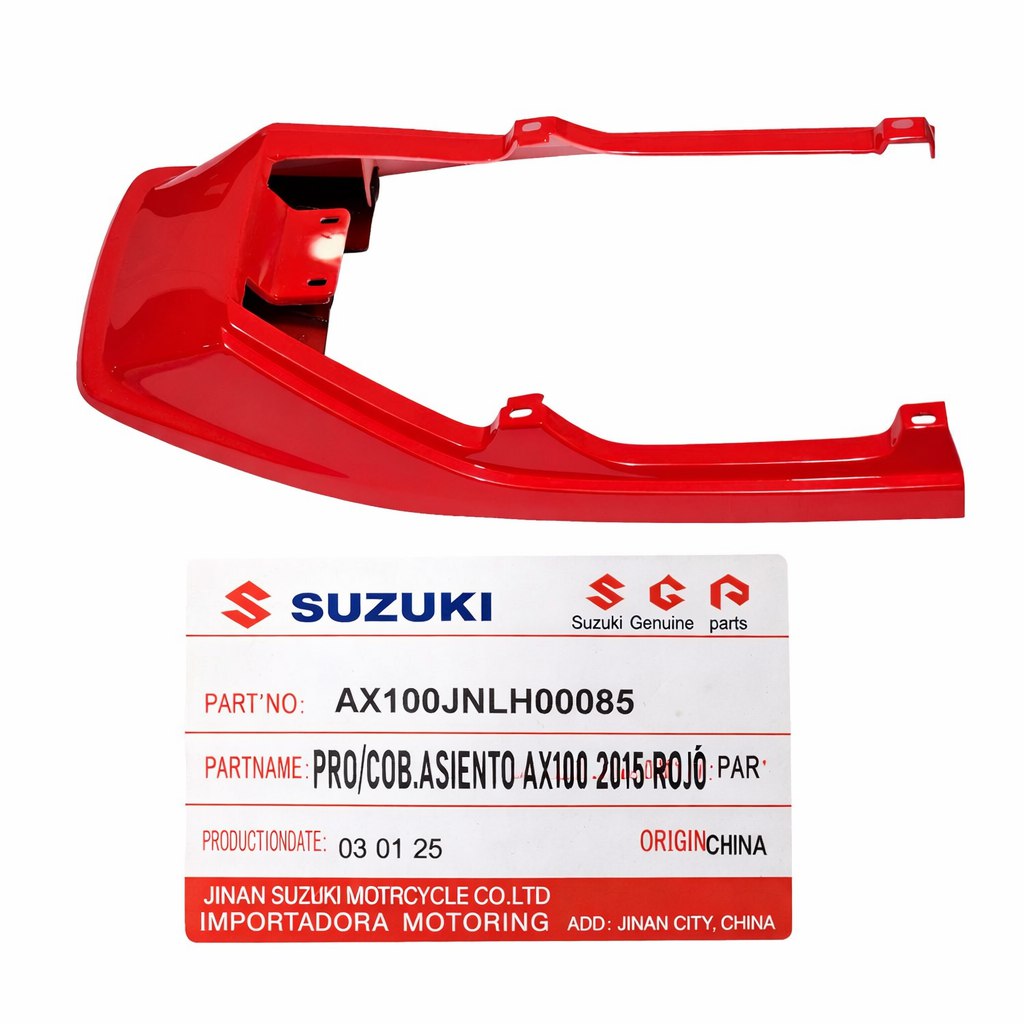 Protector Cobertor Asiento Suzuki Ax100 2015 Rojo JNLH00085