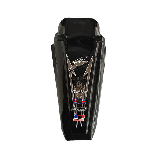 Guardafango Posterior Yz Universal Negro Yamaha Dtk Dt200 Suzuki Ts185 Ts125 Dr200 Honda Xl200 Xr250 Tornado