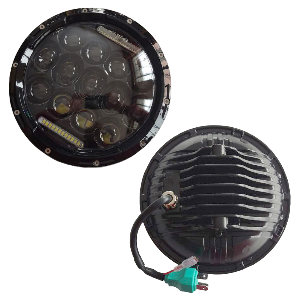 Silvin Faro Led Delantero Universal Adaptable Yamaha Dtk175 Dte Calimatic Rx100 Rx115 Rx125 Rx135 Suzuki Ts125 Ts185 Moto Chia Estilo Scrambler