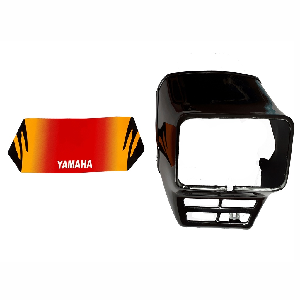 Mascarilla Delanteras Yamaha Dtk Negro