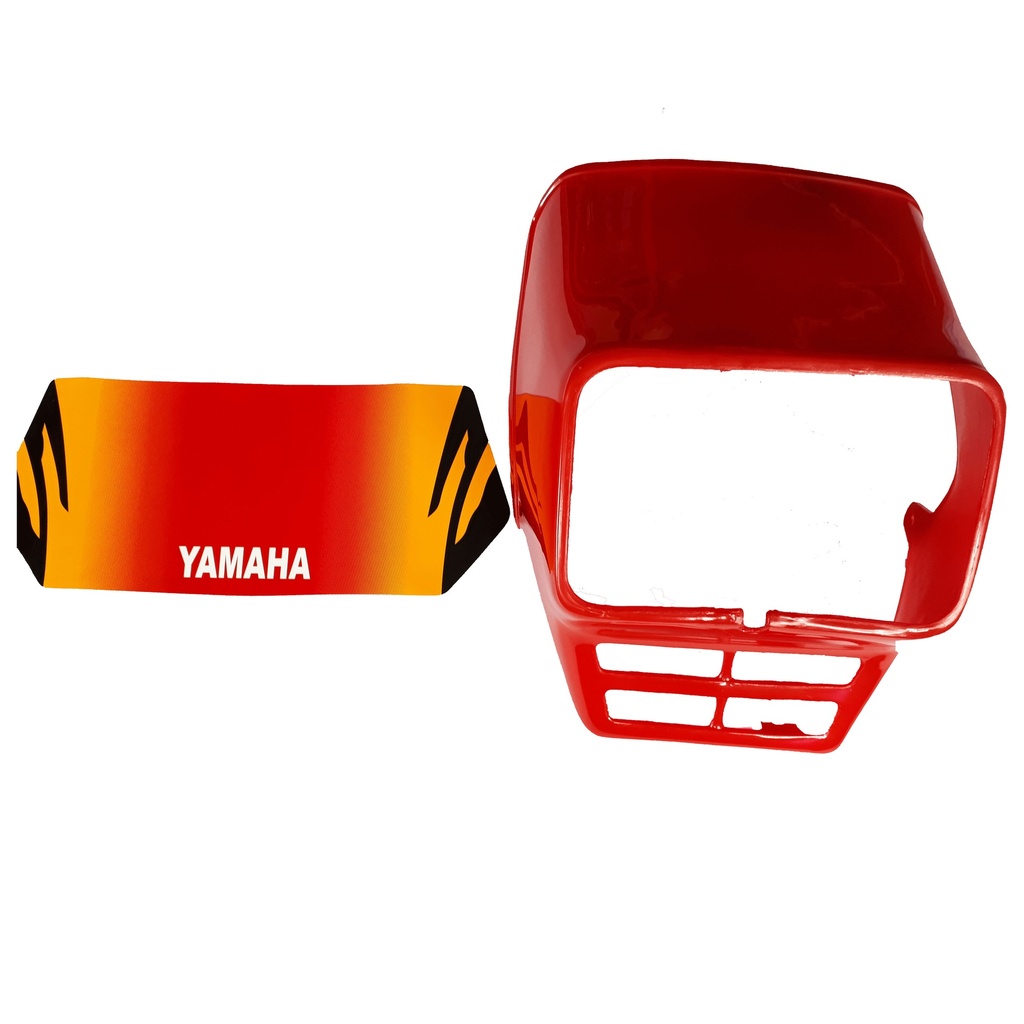 Mascarilla Delanteras Yamaha Dtk Rojo
