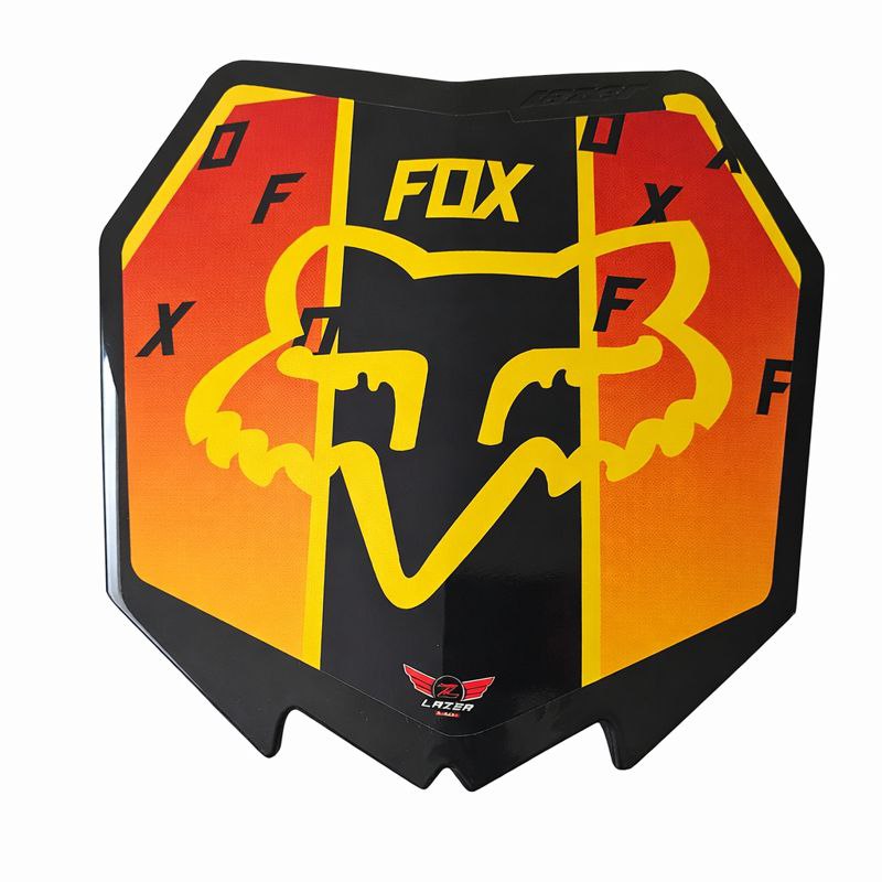 Porta Numero Plastico Universal Yz Xtreme Lazer Negro Yamaha Dtk125 Dtk175 Dte Calimatic Xtz125 Suzuki Ts125 Ts185 Dr200