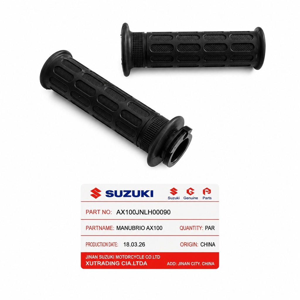 Manillar Grips Puños Con Caña Suzuki Ax100 JNLH00090