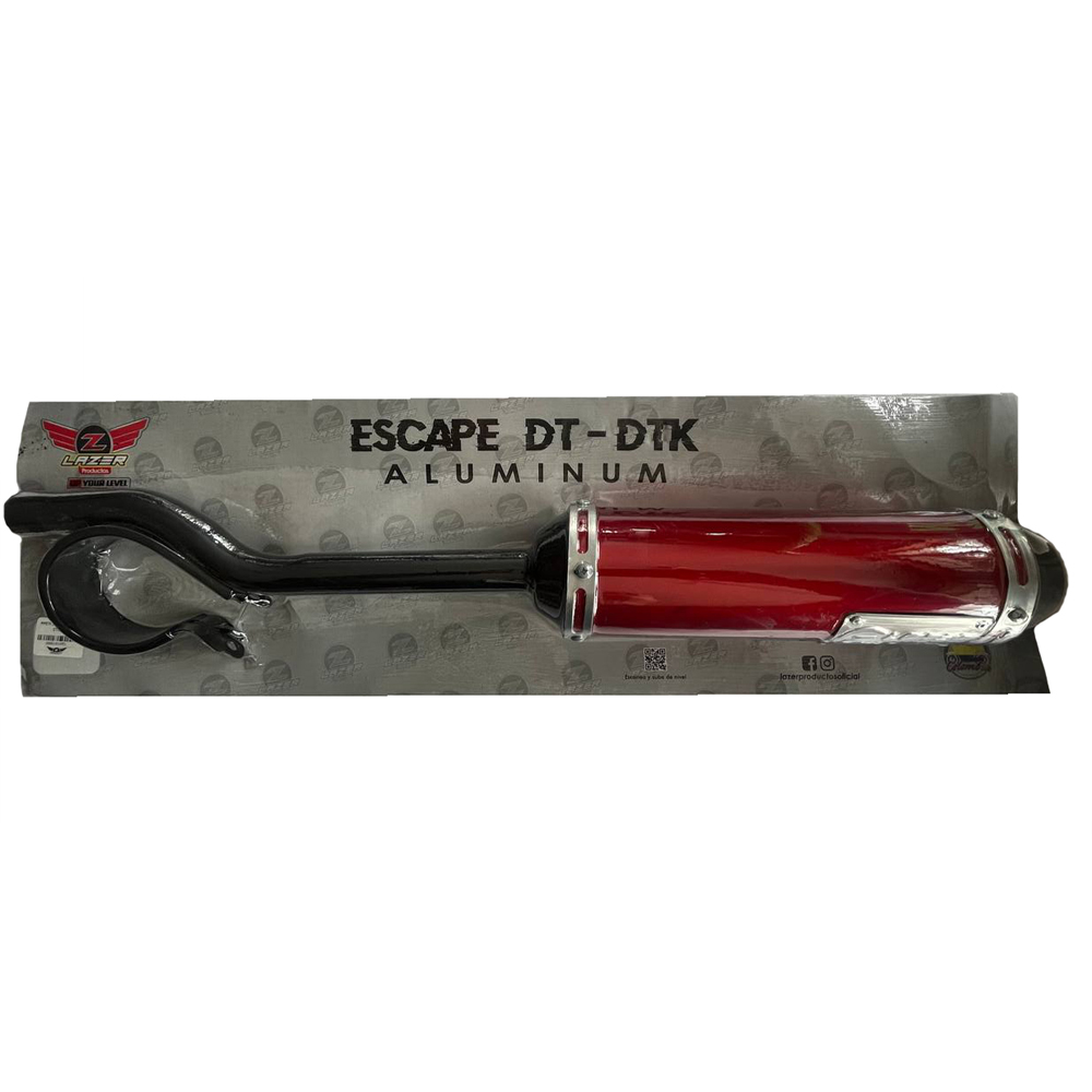 Silenciador Yamaha Dtk125 Dtk175 Rojo