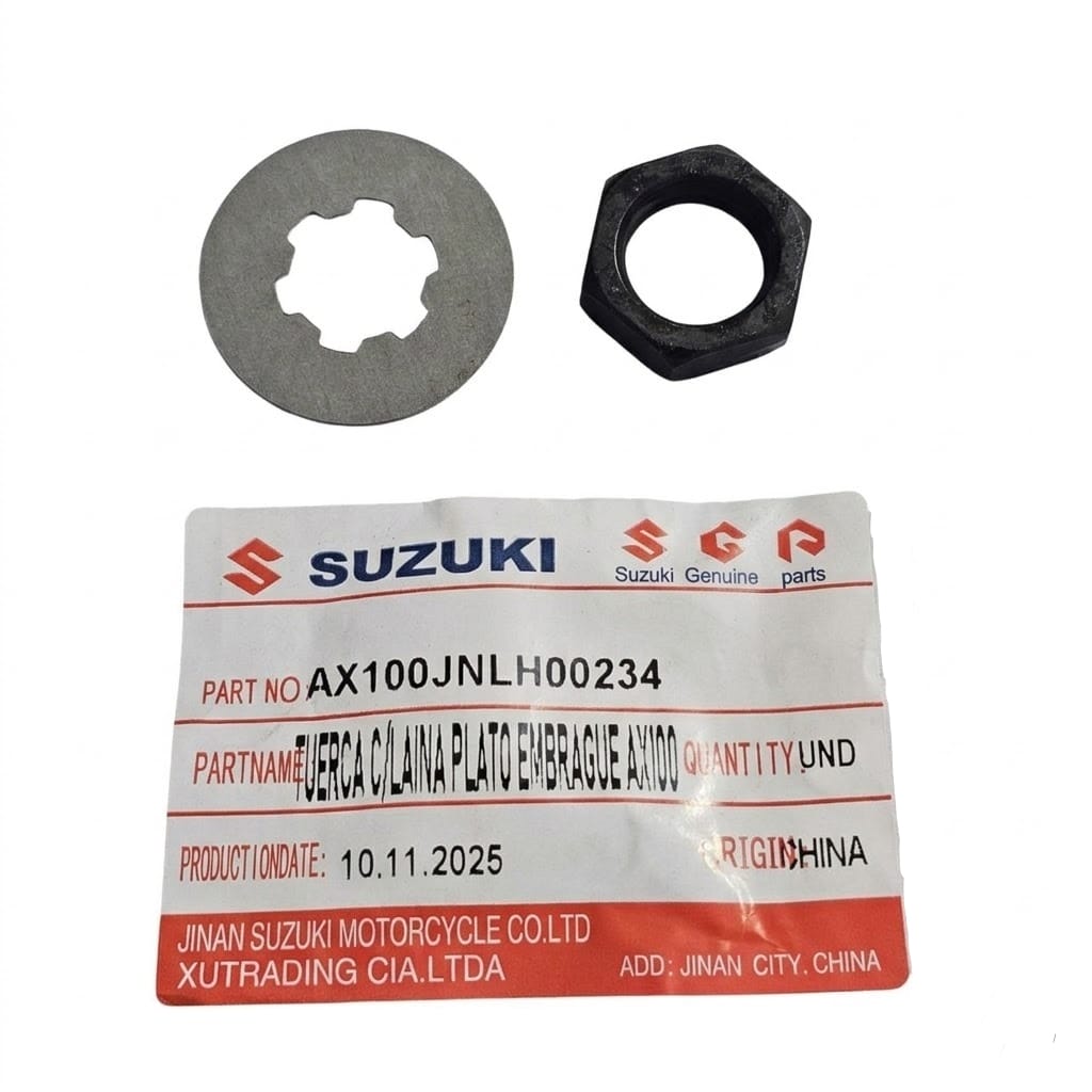 Tuerca Y Laina Seguro Plato Embrague Suzuki Ax100 JNLH00234
