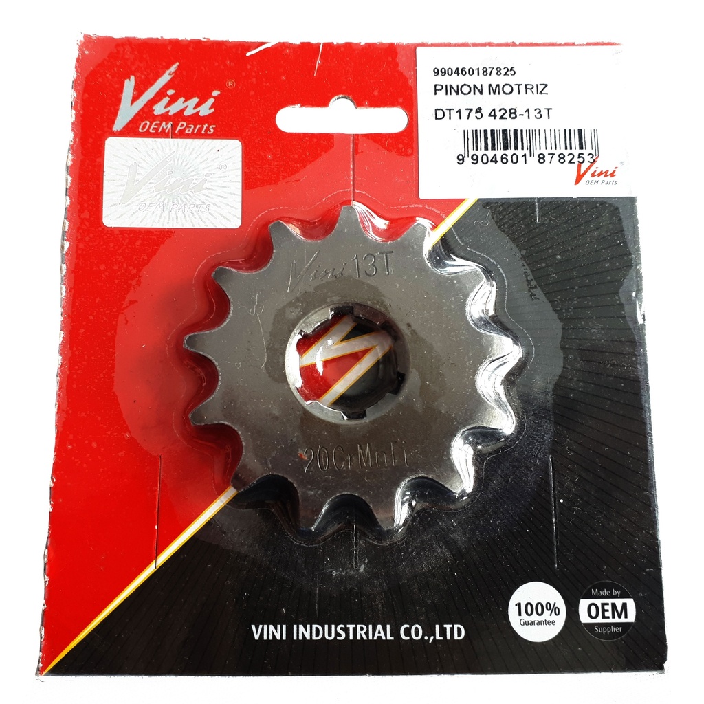 Piñon Motriz 428H 13D Yamaha Dtk125 Dtk175 Dte Climatic Trail Rx100 Rx115 Rx125 Rx135 Crypton Suzuki Ax100 Ts125 vini