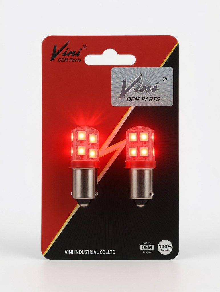 Bombillo Led Tablero 12v Rojo Par