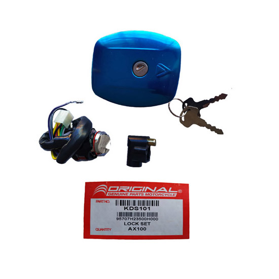 Set Llaves Switch Bloqueo Timon Tapa Gasolina Suzuki Ax100 95707H23500H000