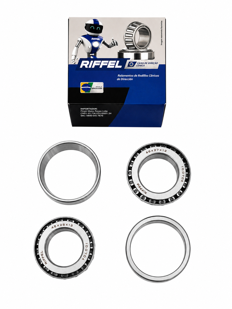 Pistas Timon Suzuki Ts185 - Ts125 - Gn125 - Gs125 Conica 45X25X12 - 48X27X12