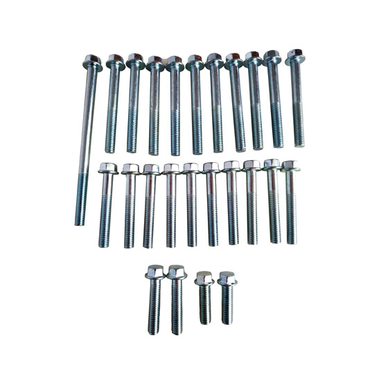 Kit Pernos Motor Cg125 CG150 Gy200 Cromado 25 Pcs