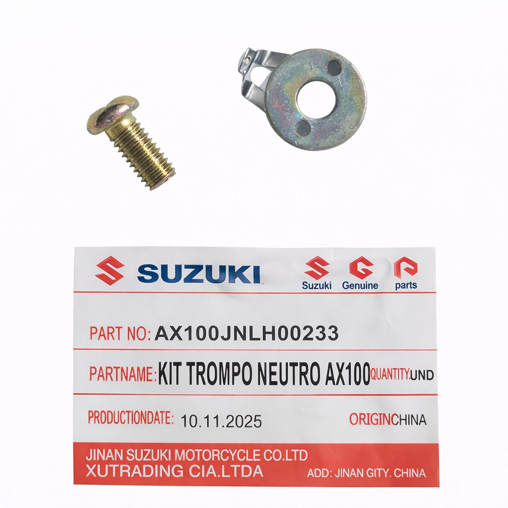 Kit Trompo Neutro Suzuki Ax100 Con Perno JNLH00233
