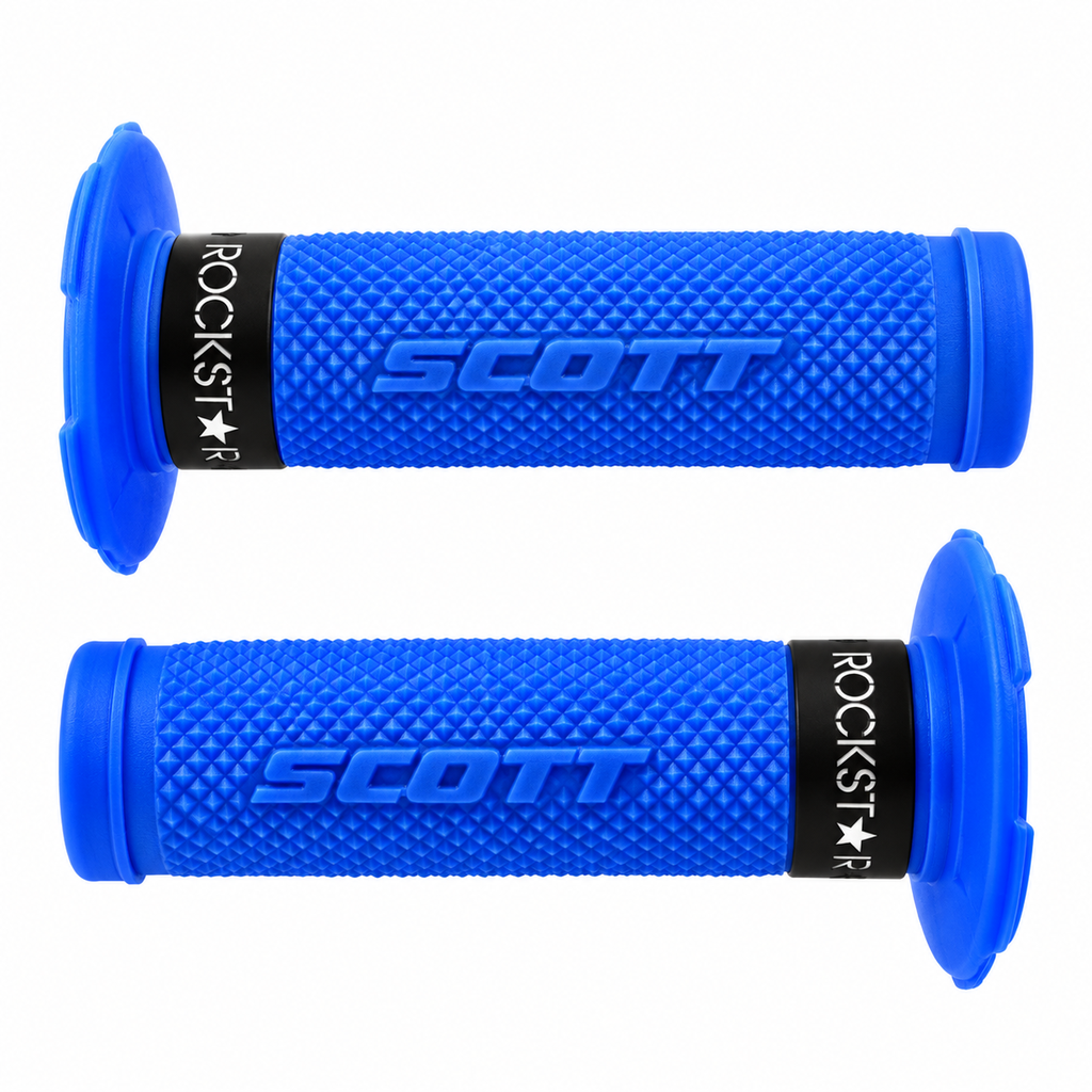 Manillar Grips Puños Universal Azul Yamaha Dtk125 Dtk175 Dte Calimatic Trail Xtz125 Ybr125 Yb125 Rx100 Rx115 Suzuki Ax100 Ax4 Gixxer Ts125 Ts185 Dr200 Honda Xl200 Xr250 Tornado Xr190 Lazer