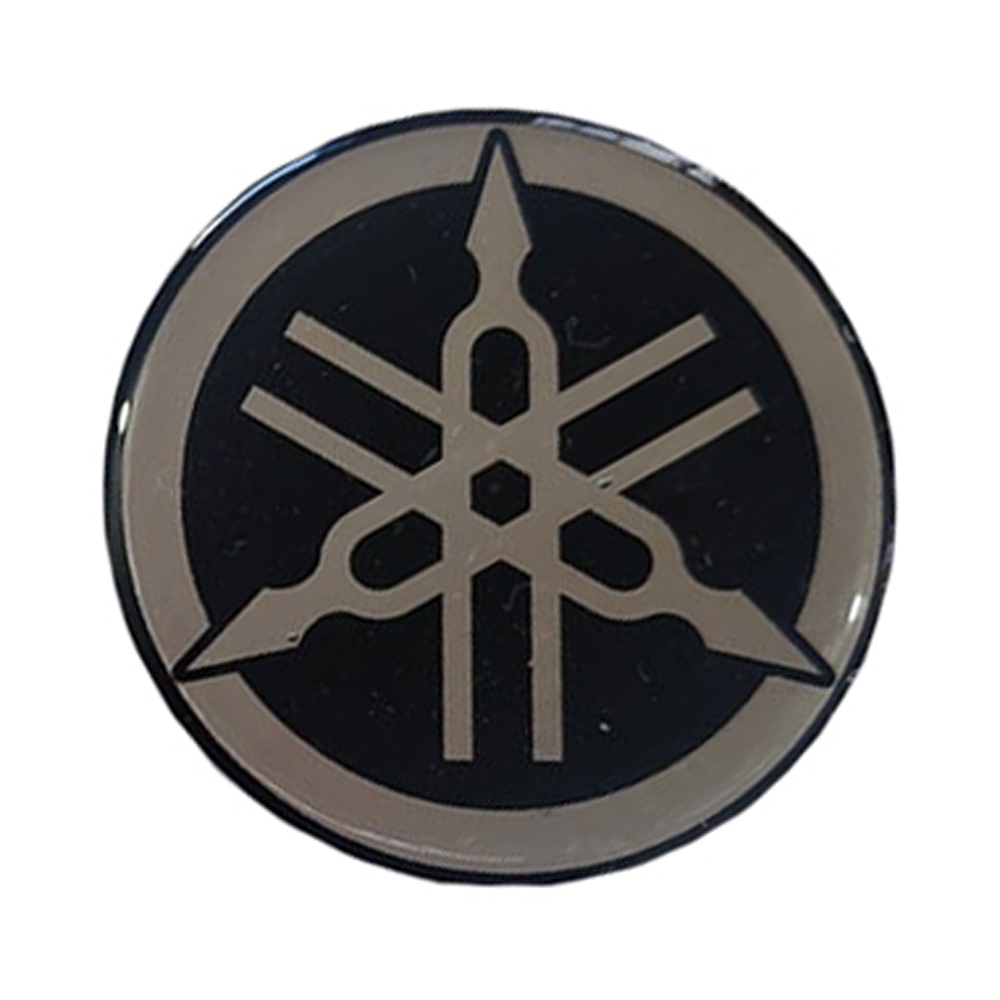 Calcomania Sello Resina Yamaha Grande Dte Calimatic Trail Rx100 Rx115 Rx125 Rx135 Rs100 Dtk Xtz Yb125 5Vl 5Cm Gris