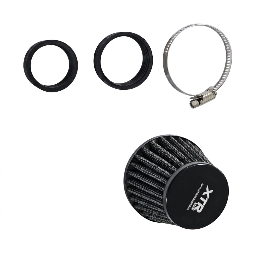 Filtro Aire Universal 35MM 42Mm 49MM Negro Xtr Yamaha Dtk125 Dtk175 Trail Dte Calimatic Rx100 Rx115 Rx125 Rx135 Suzuki Ax100 Ts125 Ts185 Dr200 Honda Xl200 Tornado Xr250 Xl185