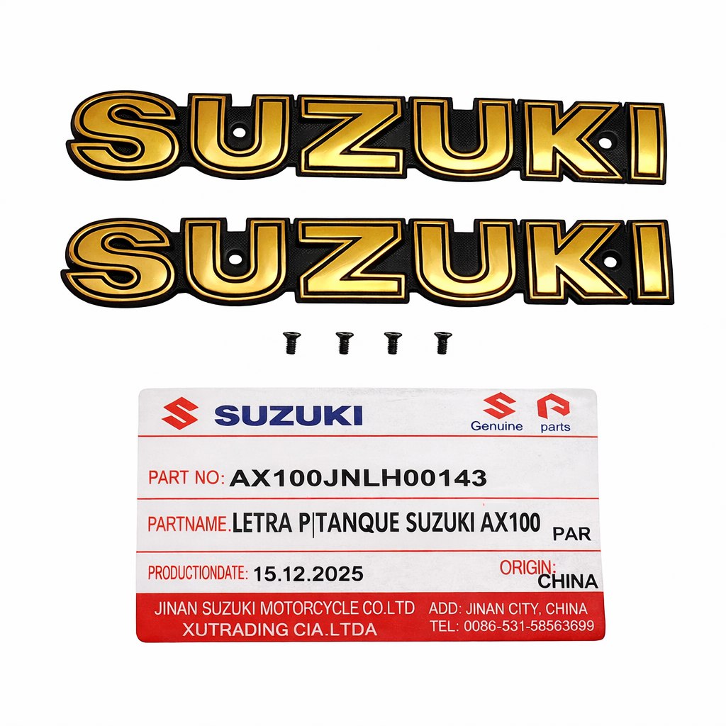 Emblema Tanque Suzuki Ax100 Gn125 Dorado JNLH00143 Par