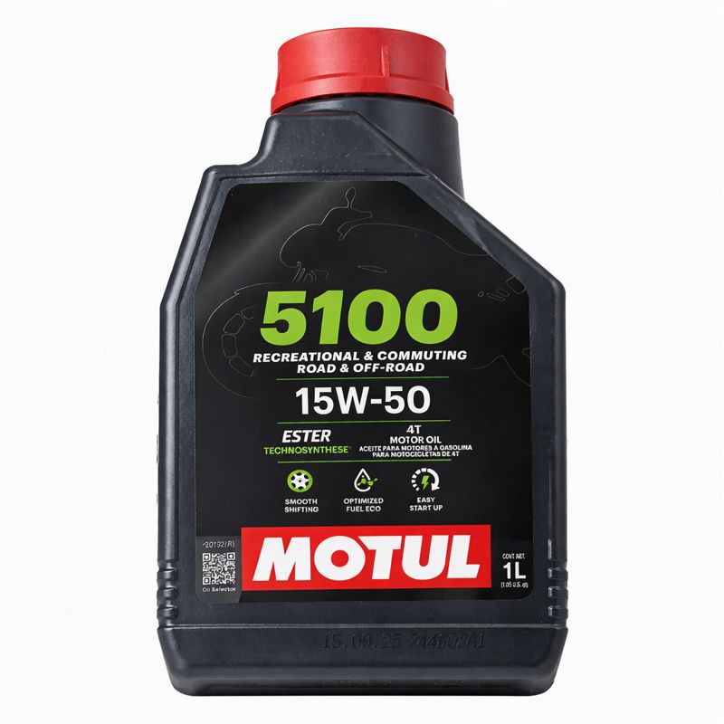 Aceite Motul 5100 Sae 15w50 1Litro Yamaha Dte Calimatic Trail Dtk125 Dtk175 Rx100 Rx115 Rx125 Rx135 Suzuki Ax100 Ts125 Ts185