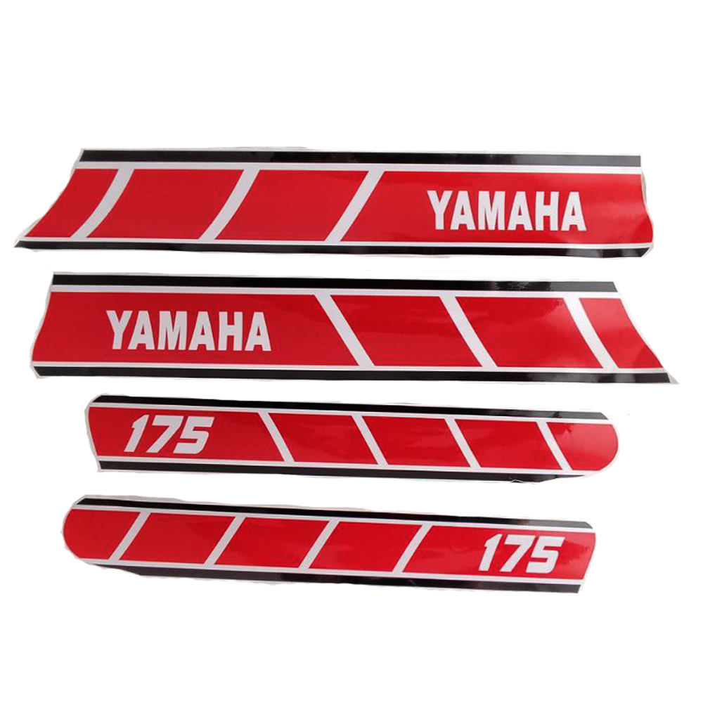 Calcomania Completa Yamaha Dte Calimatic 5 Franjas Rojo Col