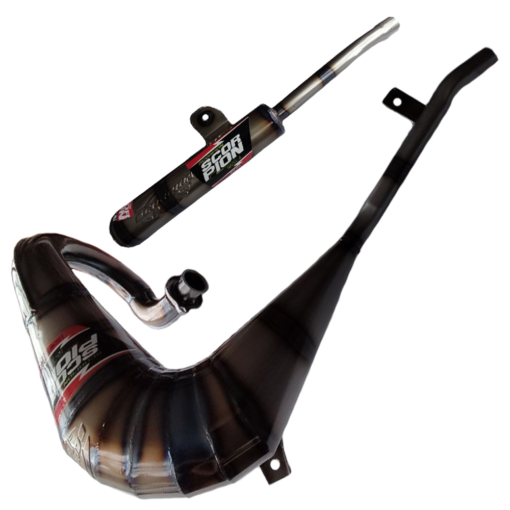 Escape Silenciador Suzuki Ts125 Quemado Escorpion