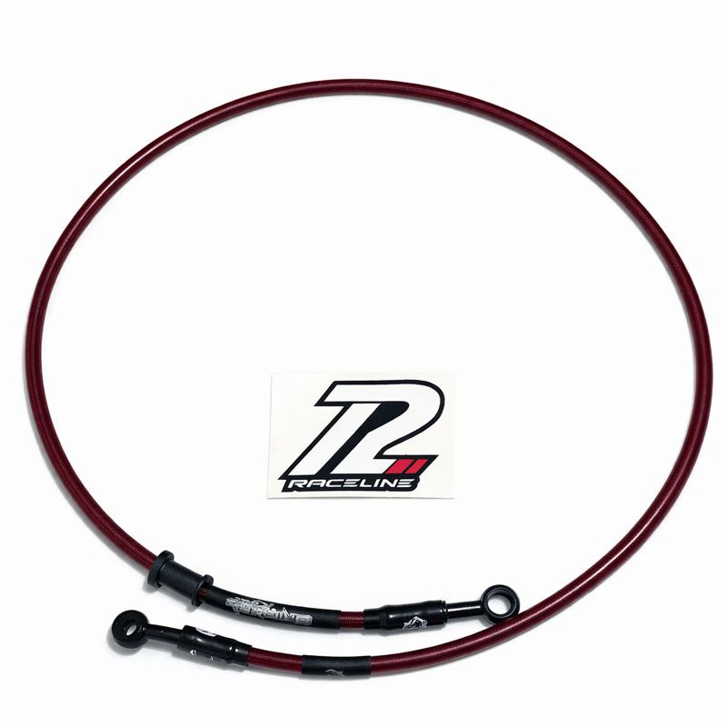 Manguera Liquido De Freno Disco Blindada 110 Cm Delantero Alto Desempeño Yamaha Dtk175 Xtz125 Rojo Raceline
