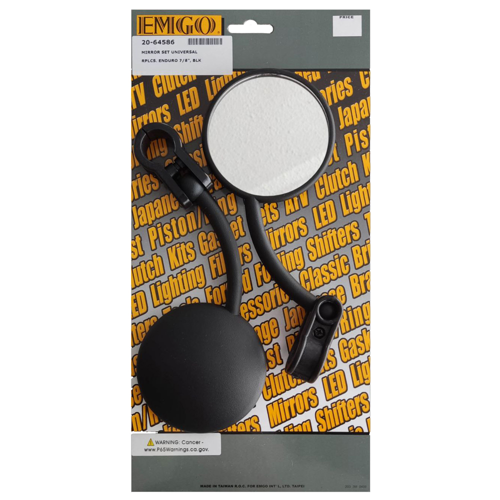 Espejo Universal Retractil Emgo Yamaha Dtk Dte Calimaticrx100 Rx115 Rx125 Rx135 Suzuki Ts125 Ts185 Dr200 Ax100 Honda Tornado Xr250