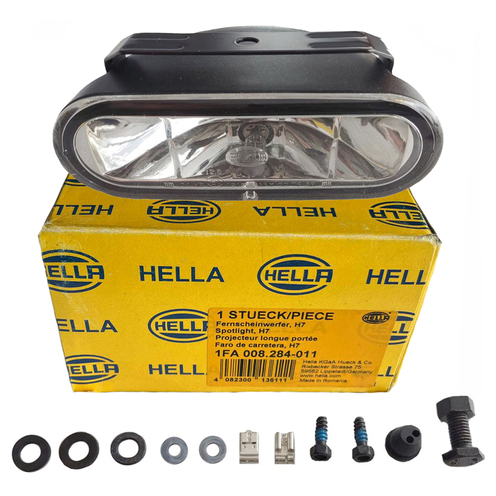 Exploradora Neblinero Faro Rectangular 1Fa 008,284-011 Hella Romaniia Yamaha Dtk125 Dtk175 Dte Calimatic Honda Tornado Suzuki Ax100 Ts125 Ts185