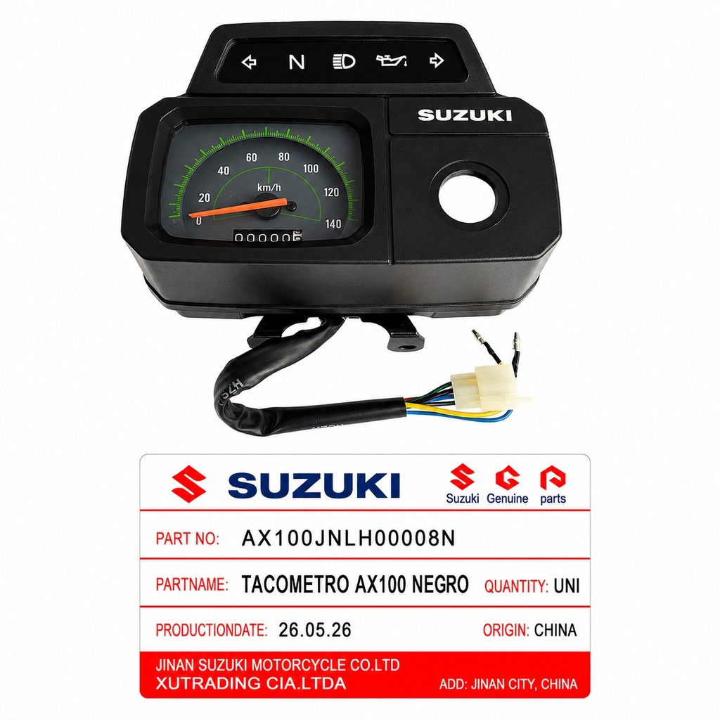Velocimetro Suzuki Ax100 Suzuki 2015 Negro Original JNLH0008N