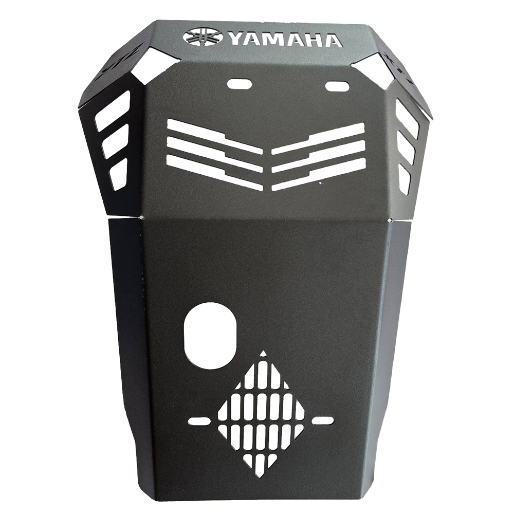 Pechera Protector Motor Yamaha Xtz150 Corte Lazer Negro