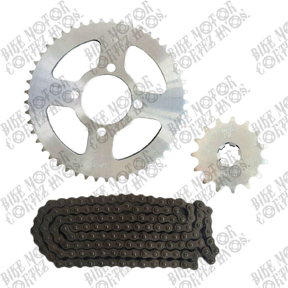 Kit Arrastre Yamaha Dtk175 Catalina 4 Huecos 47 Dientes Piñon Motriz 15 Dientes Ok Japan