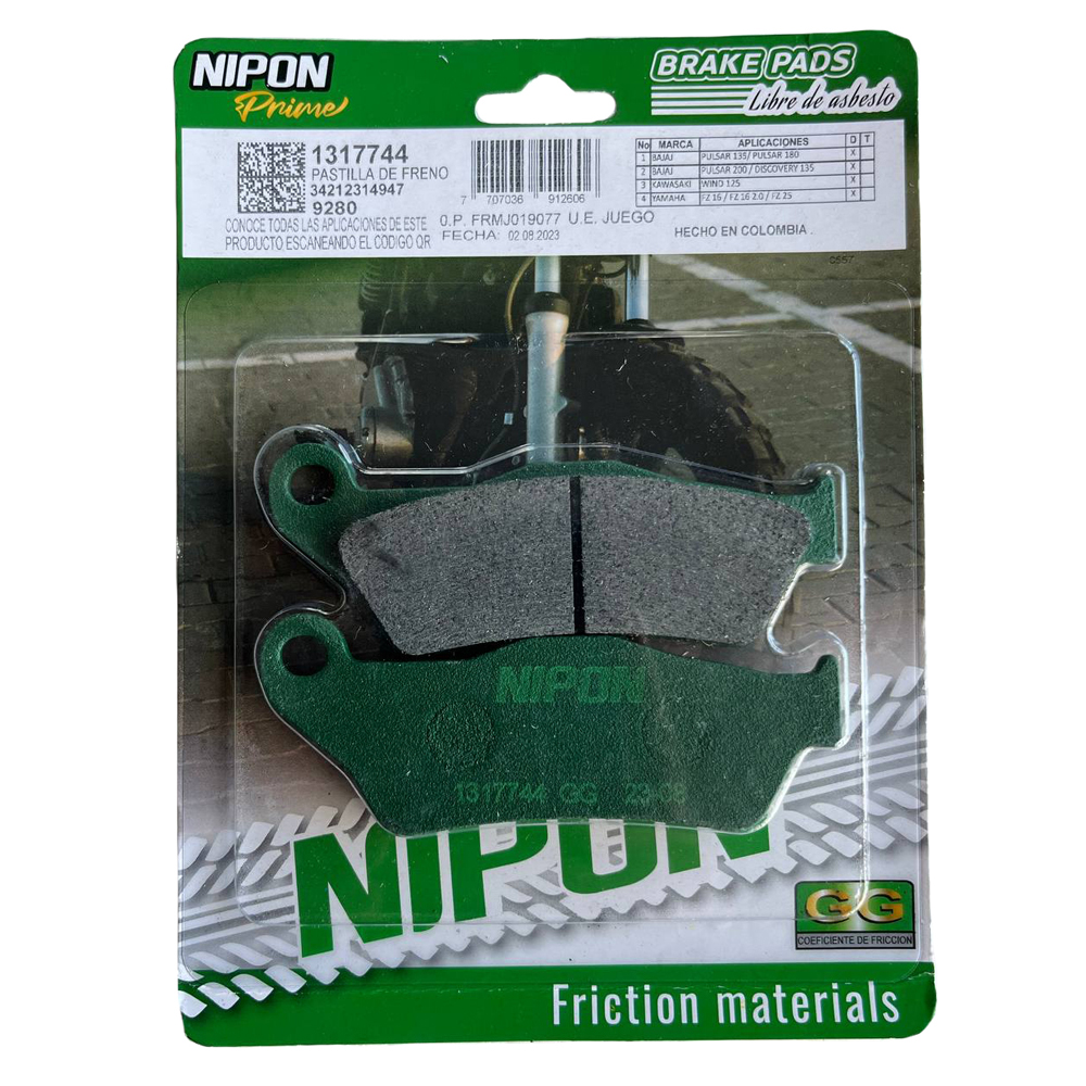 Pastilla Pulsar P220 P200 P180 P160 P150 P135 D400 Honda Cb500 Yamaha Fz25 Fz16 Royalenfield Himalayan Suzuki Gw250 Nipon