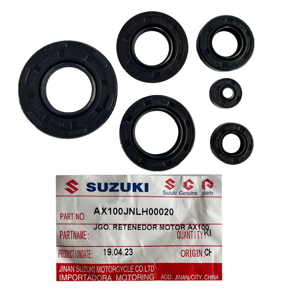 Retenedores Suzuki Ax100 Ax115 6Pcs Kit Completo Jnlh00020 Suzuki