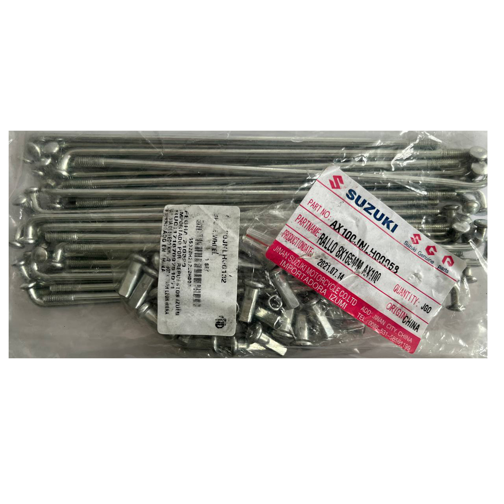 Rayos 8Gx165 Suzuki Ax100 36Pcs Rueda Posterior Jnlh00058