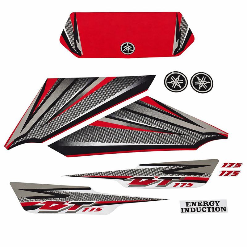 Calcomania Yamaha Dtk125 Dtk175 Completo Rojo