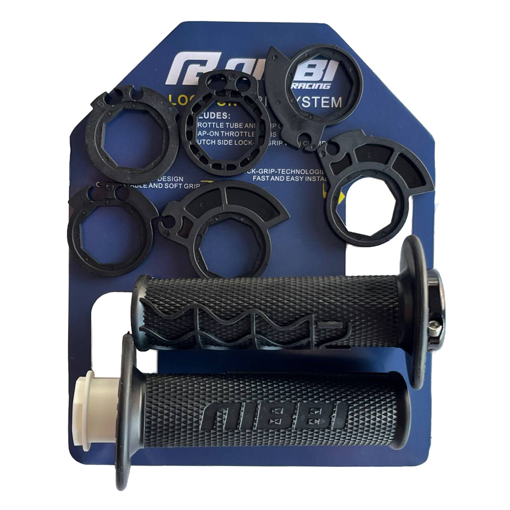Manillar Grips Puños Universal Nibbi Negro Acople Cambiable Suzuki Ax100 Ts125 Ts185 Gn125 Yamaha Dte Calimatic Trail Rx100 Rx115 Rx135 Dtk Xtzhonda Xr250 Tornado Xl200