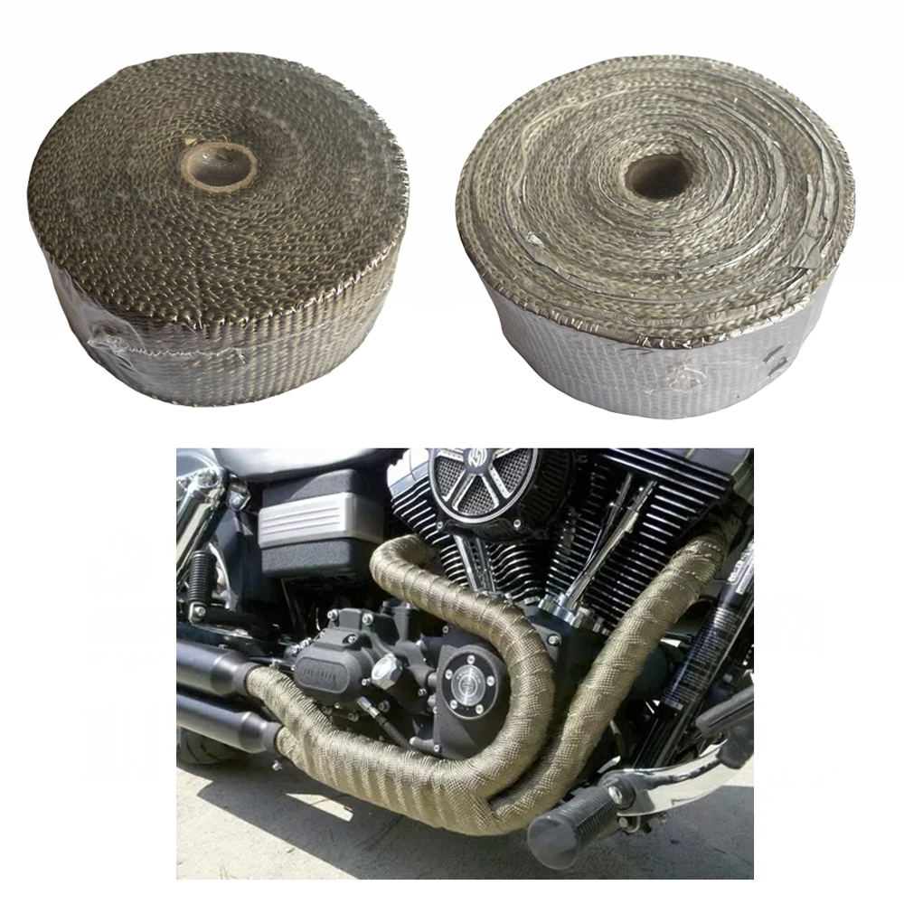 Fibra Cinta Anticalorica Termica Escape Yamaha Dtk125 Dtk175 Trail Dte Rx100 Rx115 Rx125 Rx135 Calimatic Suzuki Ax100 Ts125 Ts185 Dr200 Honda Xl200 Tornado Xr250 Motor Uno Sukida Tuko
