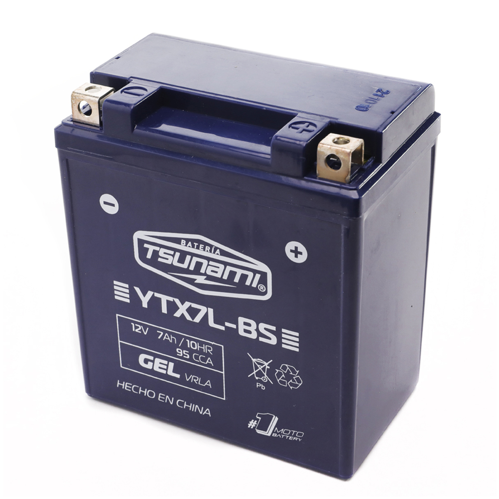 Bateria De Gel Ytx7L-Bs Axxo Tracker250 Trz250 Dy200 Wolf Dy250 Scorpion Dy250 Tekken Xy250 Honda Xr250 Tornado Xr190 Kawasaki Klx125 Yamaha Yb125 Suzuki Dr200
