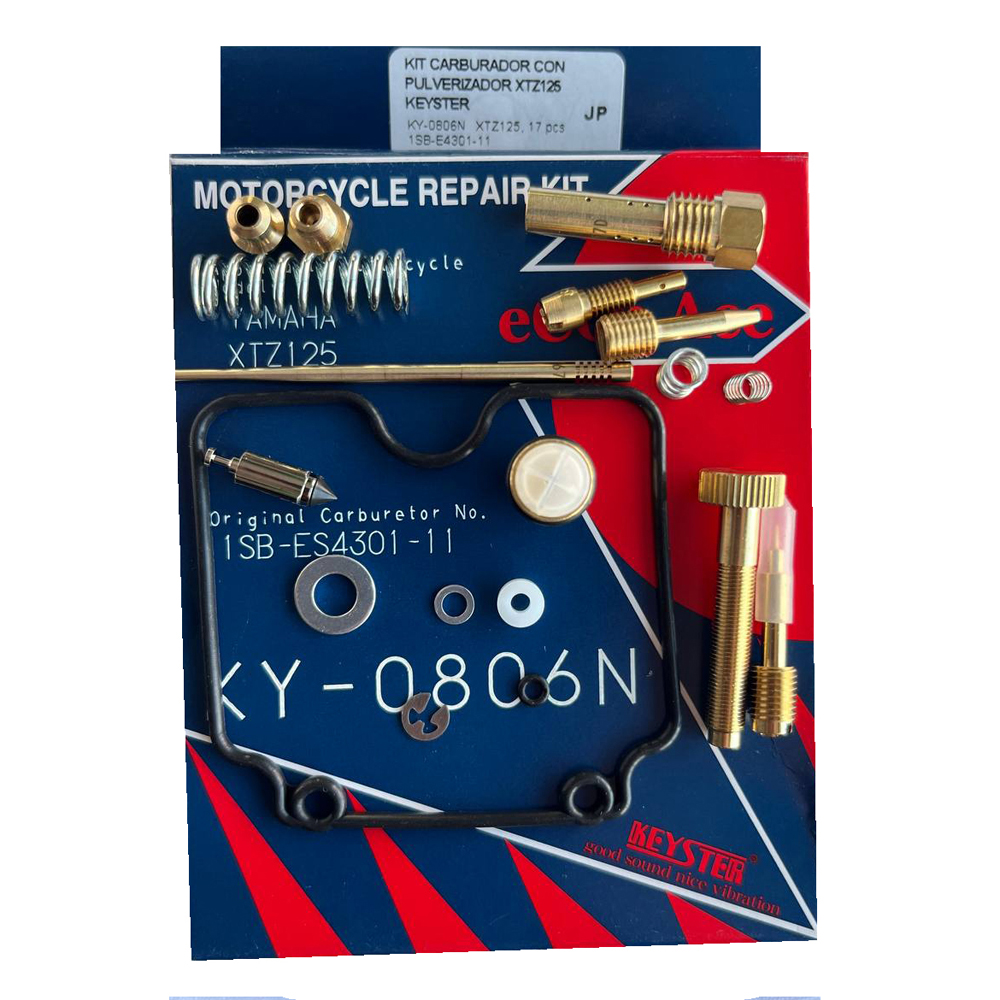 Reparacion Carburador Yamaha Xtz125 Ks-0806N 17Pcs Ref Carburador 1Sb-Es4301-11