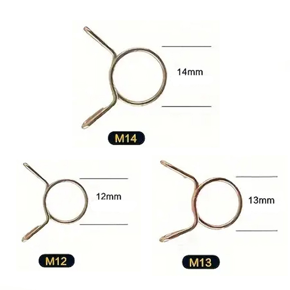 Clip Abrazadera Seguro Manguera Combustible 14 13 12 Mm Yamaha Dtk125 Dtk175 Calimatic Dte Trail Rx100 Rx115 Rx125 Rx135 Suzuki Ts125 Ts185 Ax100 Gixxer Dr200 Honda Tornado Xr250