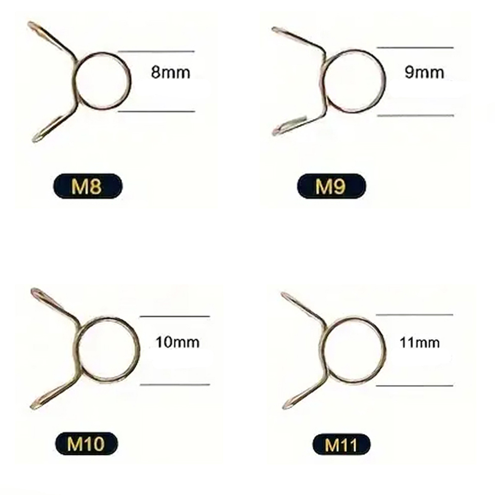 Clip Abrazadera Seguro Manguera Combustible 11 10 9 8 Mm Yamaha Dtk125 Dtk175 Calimatic Dte Trail Rx100 Rx115 Rx125 Rx135 Suzuki Ts125 Ts185 Ax100 Gixxer Dr200 Honda Tornado Xr250