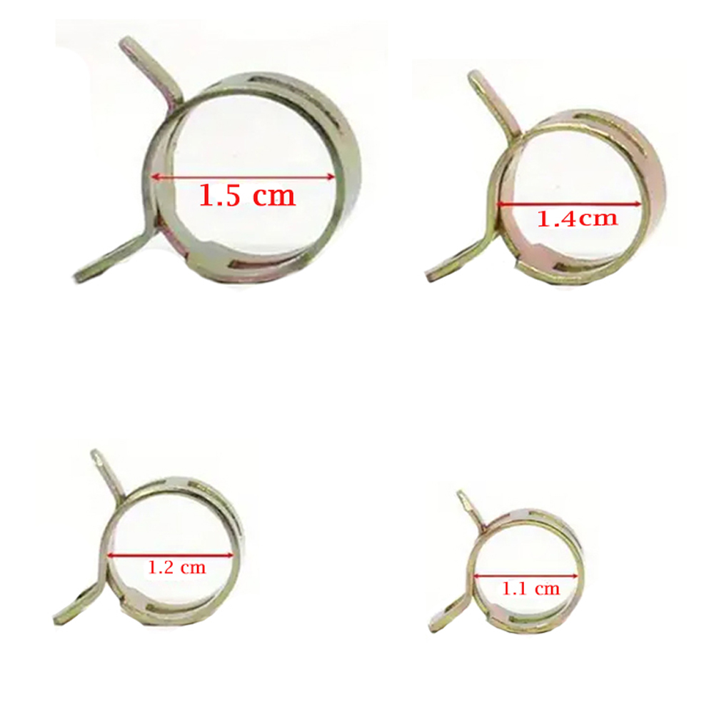 Abrazadera Seguro Manguera Combustible 15 14 12 11 Mm Yamaha Dtk125 Dtk175 Calimatic Dte Trail Rx100 Rx115 Rx125 Rx135 Suzuki Ts125 Ts185 Ax100 Gixxer Dr200 Honda Tornado Xr250