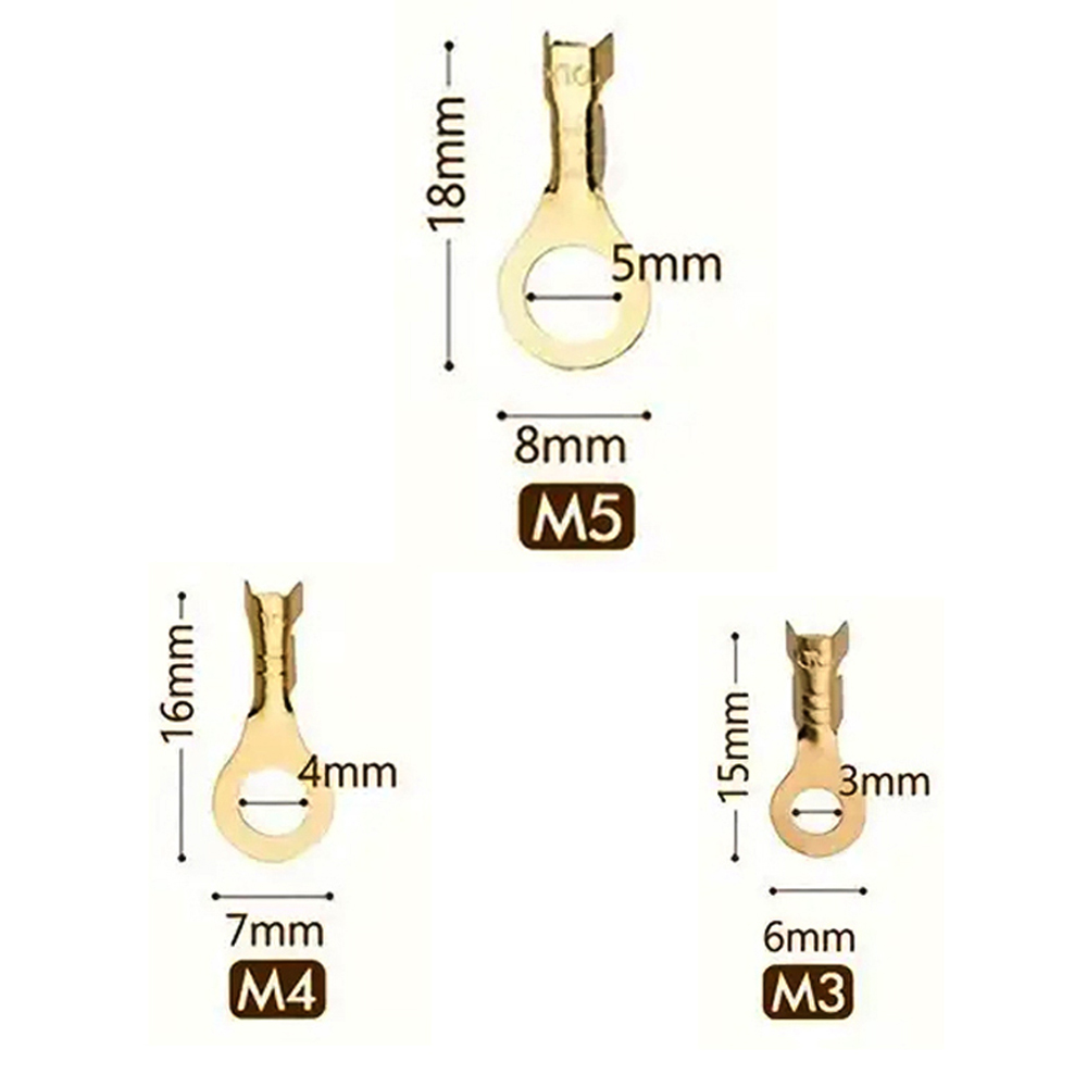 Terminal Bateria Bronce 5 4 3 Mm Yamaha Dtk125 Dtk175 Calimatic Dte Trail Rx100 Rx115 Rx125 Rx135 Suzuki Ts125 Ts185 Ax100 Gixxer Dr200 Honda Tornado Xr250